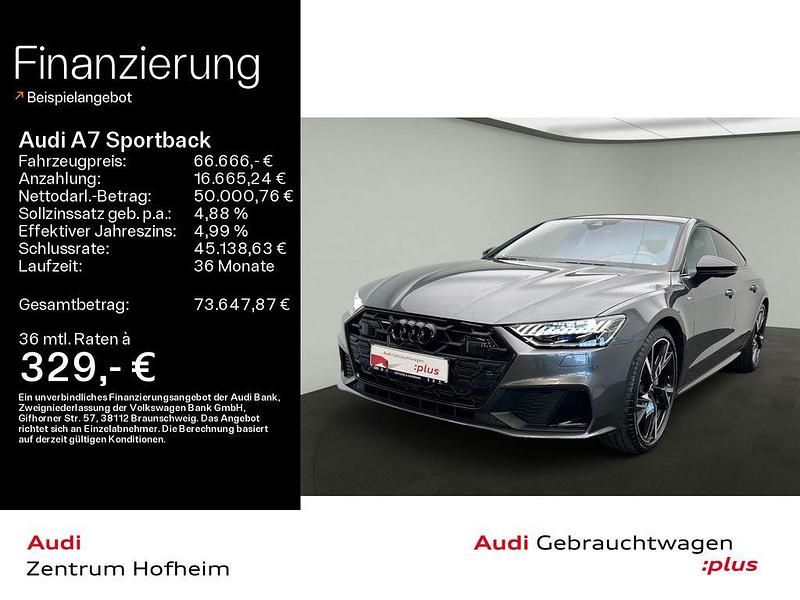 Daytonagrau perleffekt Gebraucht 2024 Audi A7 Sportback Ambiente Kleinwagen | 66.666 € (Teuer) - Bild 1/4