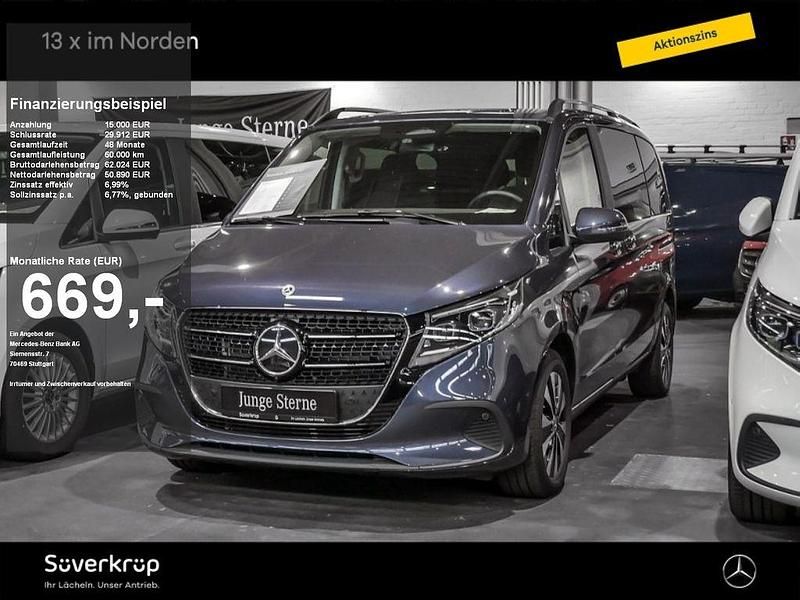 Blau Gebraucht 2024 Mercedes V250 Style Van / Kleinbus | 64.260 € (Superpreis) - Bild 1/4
