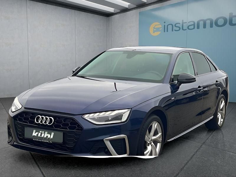 Blau Gebraucht 2020 Audi A4 Limousine | 25.149 € (Fairer Preis) - Bild 1/4