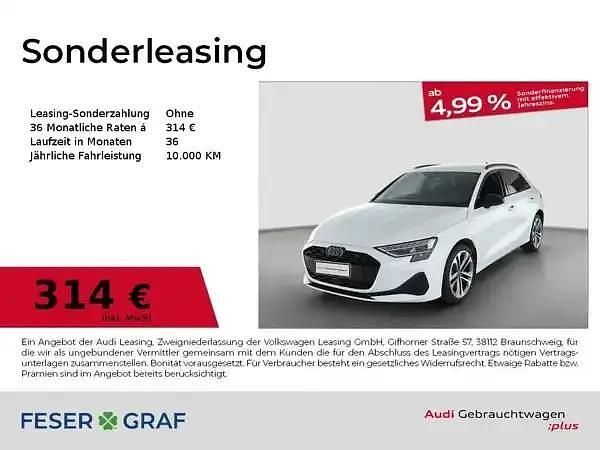 Gletscherweiß Gebraucht 2025 Audi A3 Ambiente Limousine | 40.660 € (Fairer Preis) - Bild 1/3