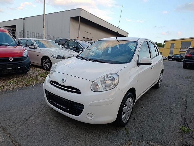 Weiß Gebraucht 2013 Nissan Micra Visia Kleinwagen | 4.490 € (Fairer Preis) - Bild 1/4