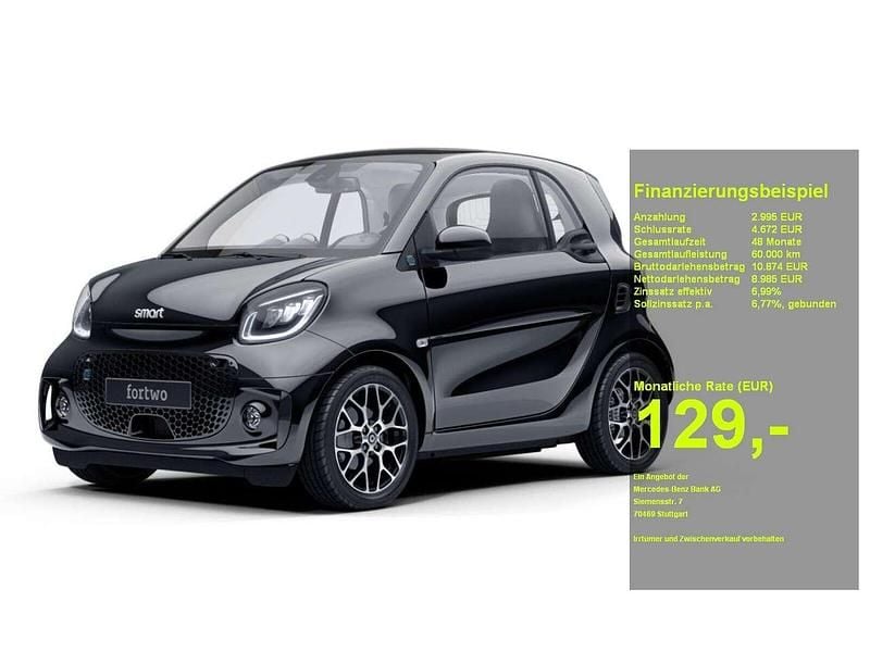 Schwarz Gebraucht 2022 Smart ForTwo Electric Drive Coupé | 11.980 € (Guter Preis) - Bild 1/4