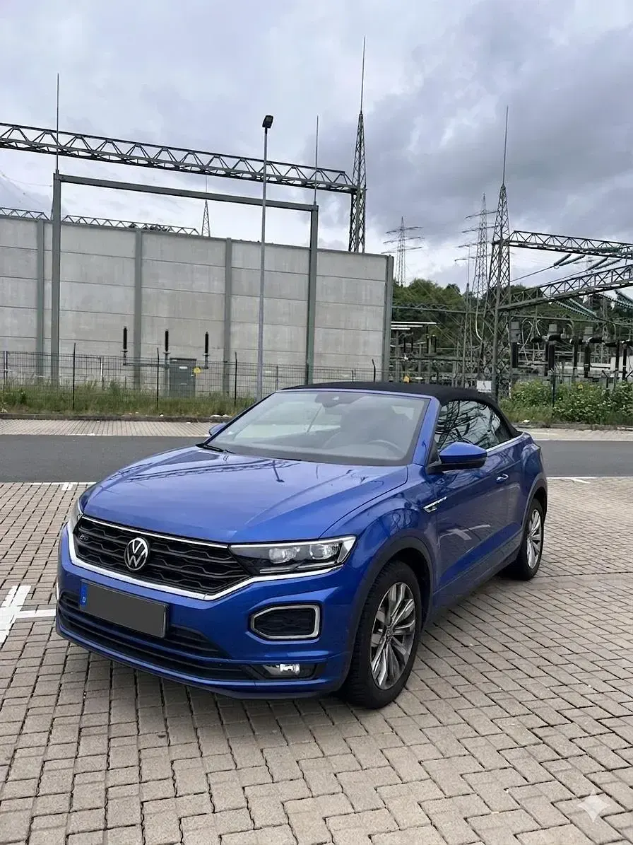 Gebraucht VW T-Roc Cabriolet R-line 150 PS (110 kW) 2020 Blau Cabrio