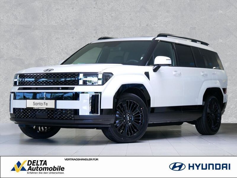 Atlas white metallic Neu 2024 Hyundai Santa Fe Blackline SUV | 53.680 € - Bild 1/4