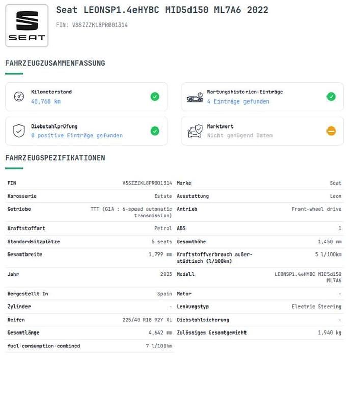 Gebraucht Cupra Leon 150 PS (110 kW) 2022 Weiß Kombi