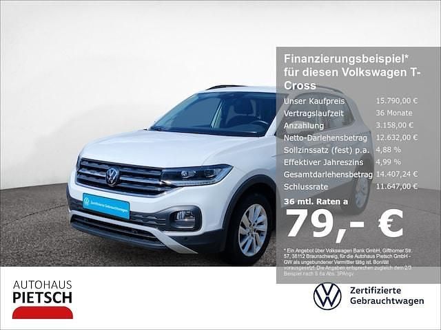 Weiss Gebraucht 2023 VW T-Cross Life SUV | 15.790 € - Bild 1/3