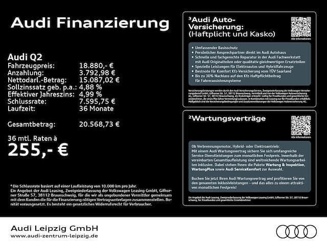 Second-hand Audi Q2 110 CP (80 kW) 2022 Alb SUV