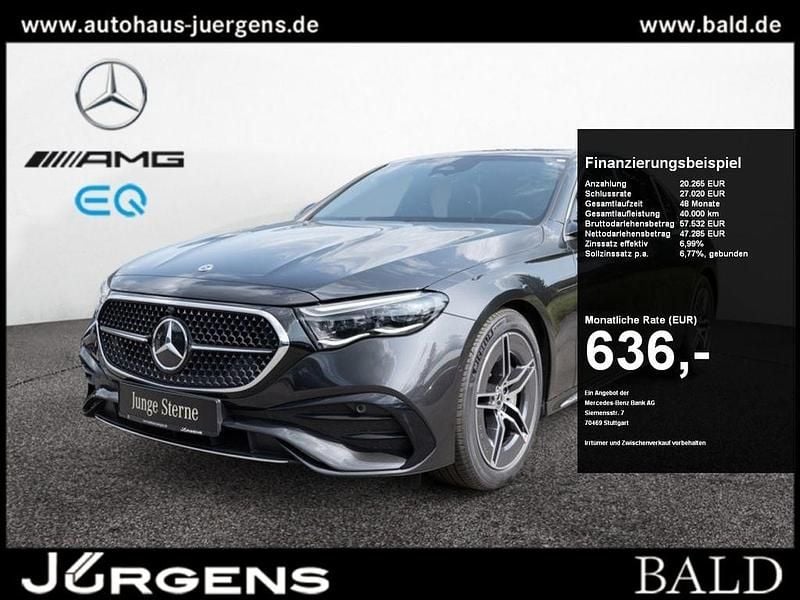 Grau graphitgrau metallic Gebraucht 2024 Mercedes E450 AMG Limousine | 61.680 € (Superpreis) - Bild 1/4
