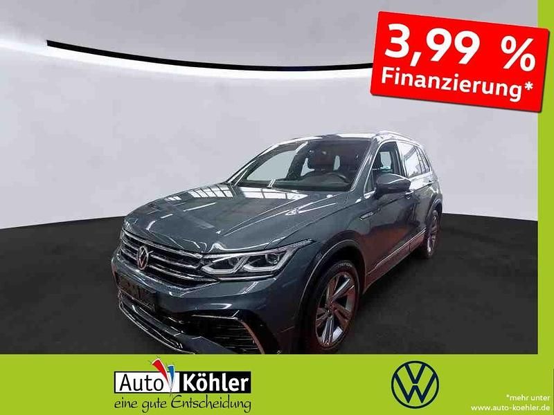 Delfingrau metallic Gebraucht 2021 VW Tiguan R-line SUV | 35.650 € (Fairer Preis) - Bild 1/3