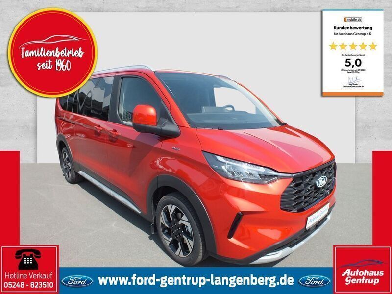 Rot Neu 2025 Ford Tourneo Custom Active Van / Kleinbus | 58.750 € (Teuer) - Bild 1/4