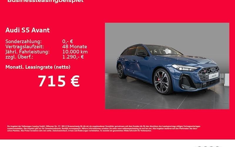 Neu Audi S5 Ambiente 367 PS (269 kW) 2025 Blau Kombi