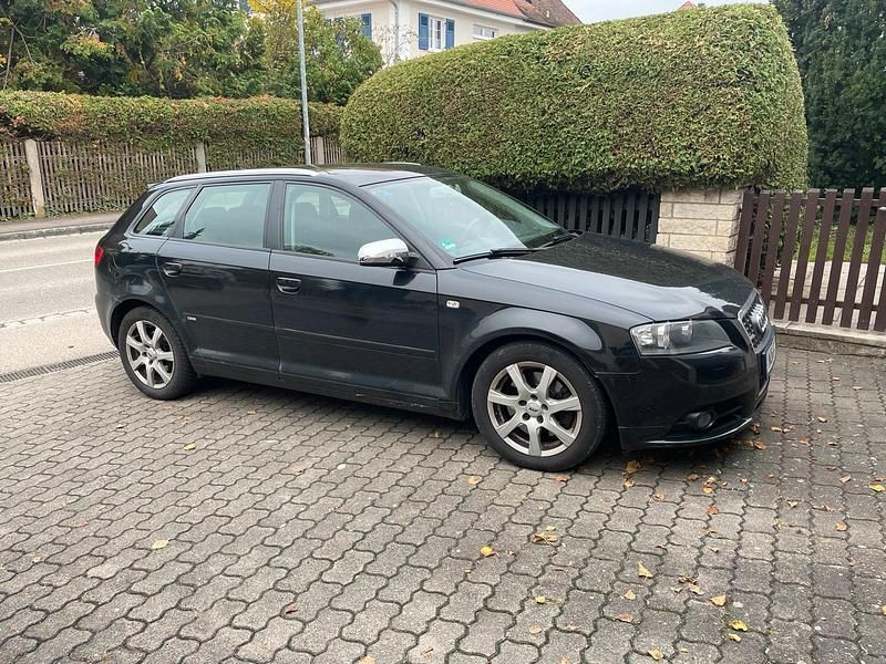 Schwarz Gebraucht 2007 Audi A3 Sportback S-Line Kleinwagen | 2.000 € (Superpreis) - Bild 1/4