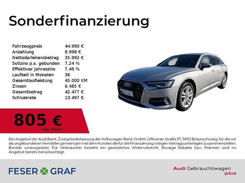 Gebraucht Audi A6 Advanced Plus 163 PS (119 kW) 2024 Florettsilber metallic Kombi