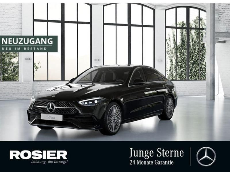 Schwarz / obsidianschwarz (metallic) Gebraucht 2024 Mercedes C300 AMG Limousine | 49.790 € (Etwas zu teuer) - Bild 1/4