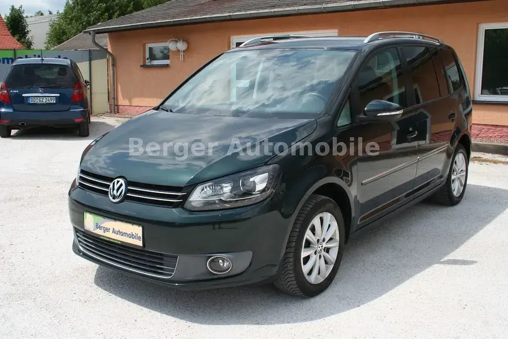 Gebraucht VW Touran Highline 105 PS (77 kW) 2011 Veneziengrün perleffekt Van / Kleinbus