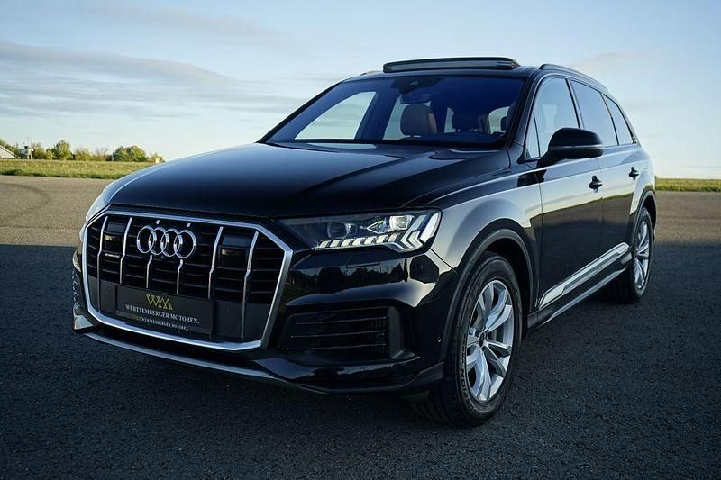 Orcaschwarz/deep black Gebraucht 2021 Audi Q7 Sport SUV | 46.900 € (Guter Preis) - Bild 1/4