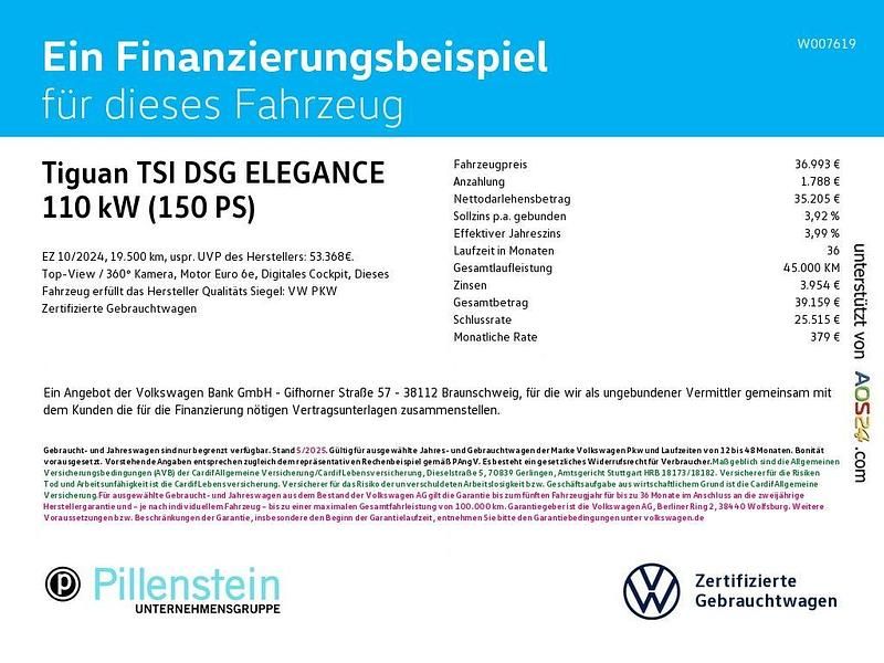 Gebraucht VW Tiguan Elegance 150 PS (110 kW) 2024 Schwarz SUV