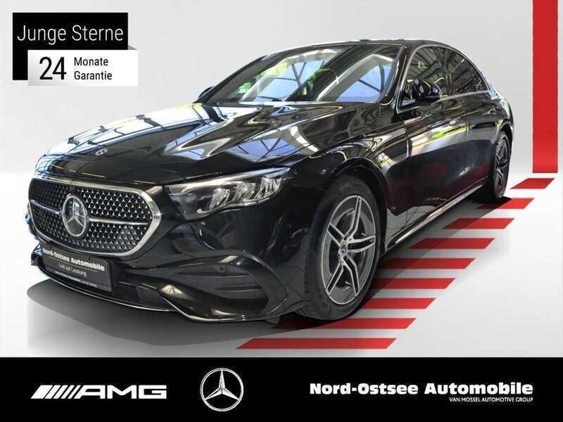 Metalliclack obsidianschwarz Gebraucht 2024 Mercedes E220 AMG Limousine | 52.990 € (Guter Preis) - Bild 1/2