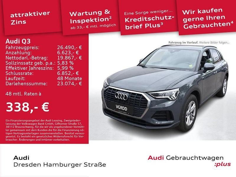 Grau Gebraucht 2021 Audi Q3 Ambiente SUV | 26.490 € (Guter Preis) - Bild 1/3