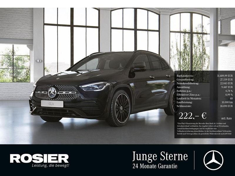 Schwarz Gebraucht 2021 Mercedes GLA250 AMG line SUV | 31.490 € (Fairer Preis) - Bild 1/3