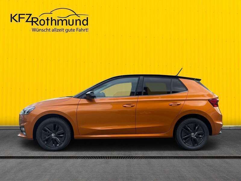 Gebraucht Skoda Fabia Style 110 PS (80 kW) 2022 Phoenix orange metallic Kleinwagen