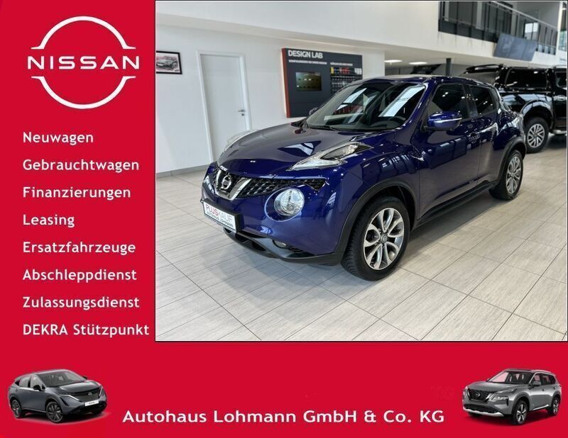 Ink blue metallic Gebraucht 2015 Nissan Juke Tekna SUV | 11.450 € (Fairer Preis) - Bild 1/4