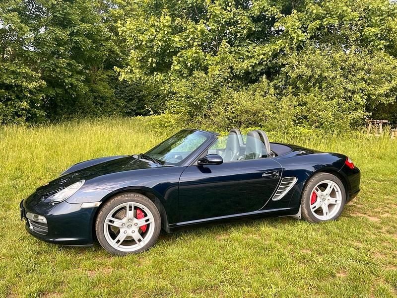 Blau Gebraucht 2005 Porsche Boxster S Cabrio | 27.700 € (Teuer) - Bild 1/4