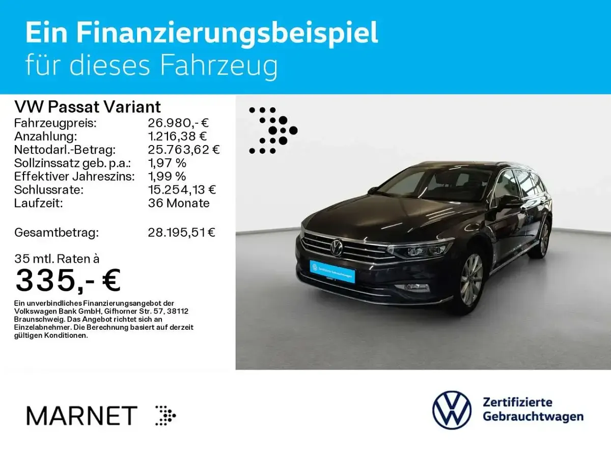 Gebraucht VW Passat Elegance 200 PS (147 kW) 2023 Mangangrau metallic Kombi