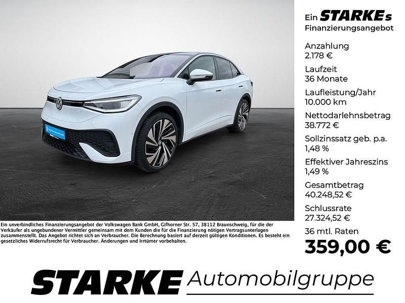 Weiß (gletscherweiß metallic) Gebraucht 2024 VW ID.5 Pro SUV | 40.950 € (Fairer Preis) - Bild 1/4