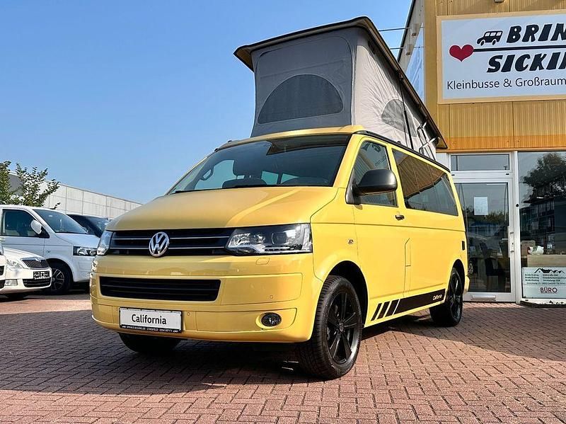 Sunny yellow Gebraucht 2014 VW T5 Beach Van | 39.990 € - Bild 1/4