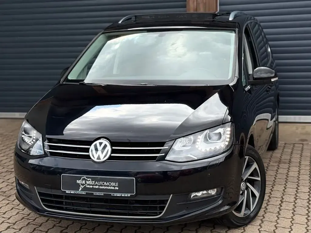 Gebraucht VW Sharan Sound 150 PS (110 kW) 2018 Schwarz Van / Kleinbus