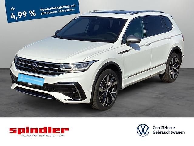 Pure white Gebraucht 2024 VW Tiguan Allspace R-line SUV | 49.580 € (Teuer) - Bild 1/4