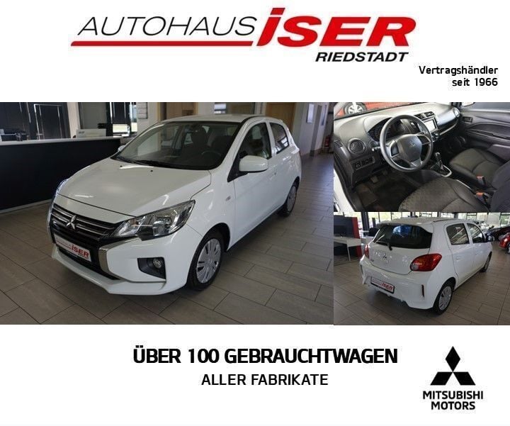 Weiß (islandweiß) Gebraucht 2023 Mitsubishi Space Star Select Limousine | 10.990 € (Fairer Preis) - Bild 1/4