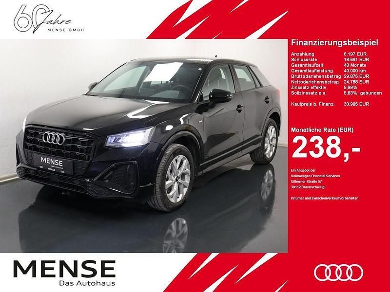 Mythosschwarz Gebraucht 2023 Audi Q2 S-Line SUV | 30.985 € (Fairer Preis) - Bild 1/4
