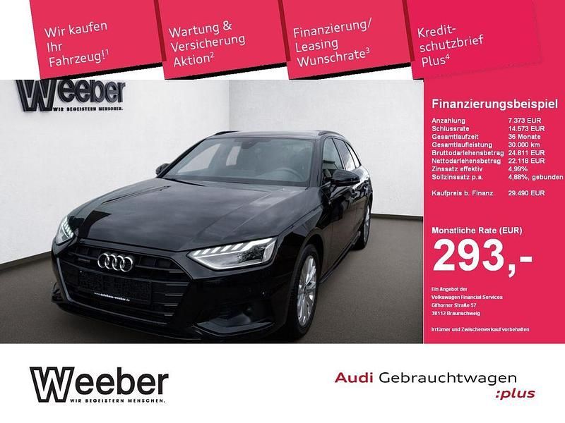 Mythosschwarz (metallic) Gebraucht 2021 Audi A4 Ambiente Kombi | 29.490 € (Guter Preis) - Bild 1/4