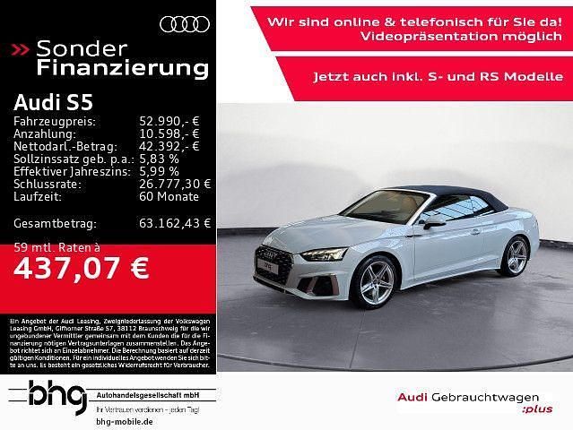 Grau Gebraucht 2022 Audi S5 Cabriolet Sport Cabrio | 52.990 € (Fairer Preis) - Bild 1/4