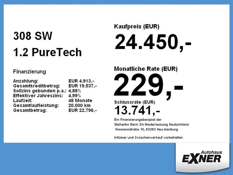 Gebraucht Peugeot 308 SW GT 131 PS (96 kW) 2024 Grau Kombi