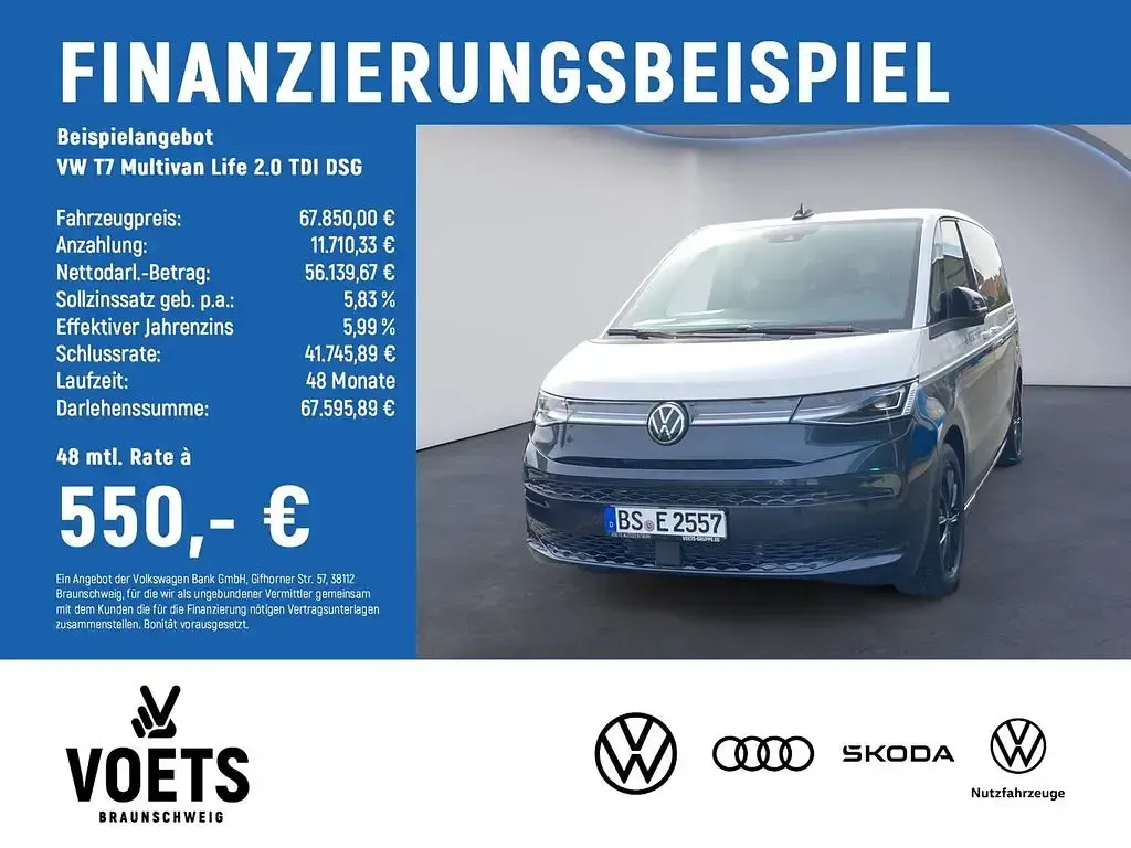 Gebraucht VW Multivan Life 150 PS (110 kW) 2025 Blau Van / Kleinbus