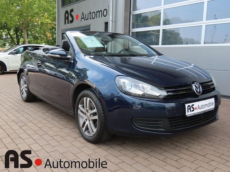 Open sea blue Gebraucht 2014 VW Golf Cabriolet Cabrio | 8.390 € (Guter Preis) - Bild 1/4
