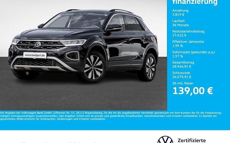 Schwarz Gebraucht 2024 VW T-Roc Goal SUV | 30.241 € (Guter Preis) - Bild 1/4
