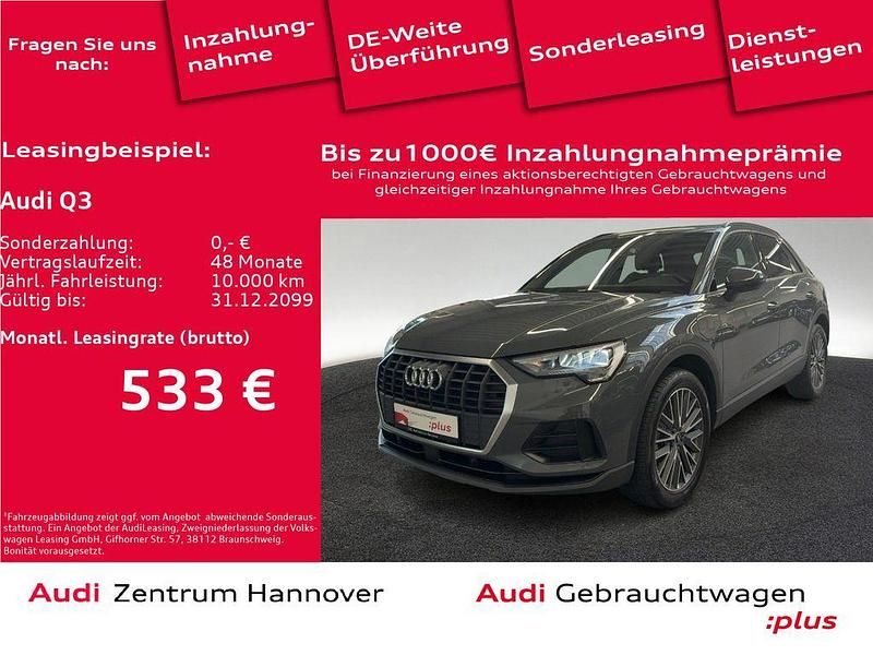 Grau Gebraucht 2022 Audi Q3 Sport SUV | 31.950 € (Etwas zu teuer) - Bild 1/4