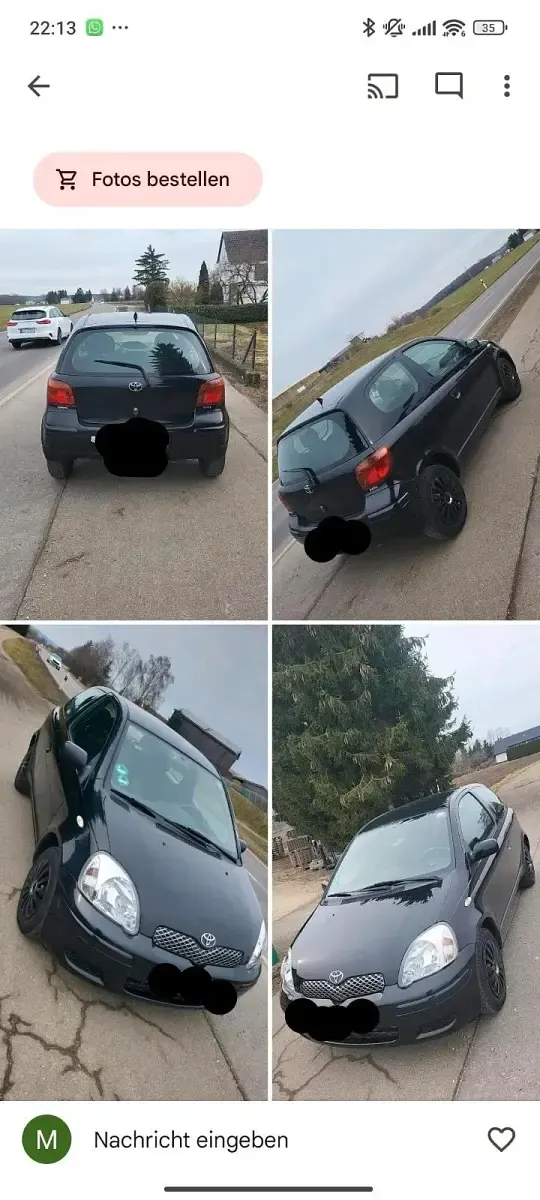Gebraucht Toyota Yaris 65 PS (47 kW) 2005 Schwarz Kleinwagen
