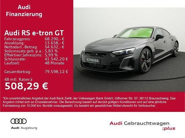 Daytonagrau perleffekt Gebraucht 2021 Audi RS e-tron GT Ambiente Limousine | 68.290 € (Fairer Preis) - Bild 1/4