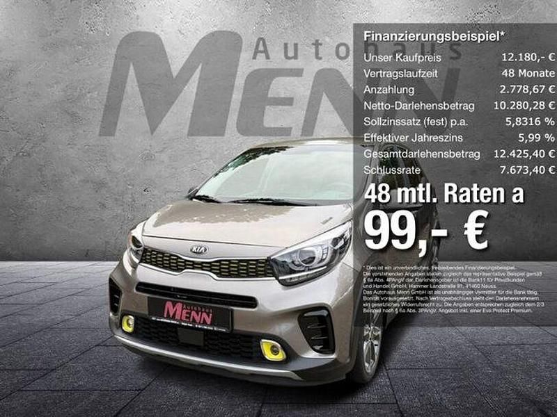 Grau Gebraucht 2018 Kia Picanto X-Line Kleinwagen | 11.880 € - Bild 1/4