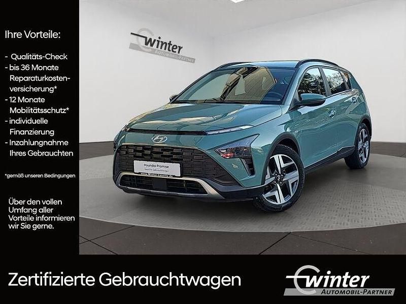 Grün Gebraucht 2021 Hyundai Bayon Intro Edition SUV | 14.650 € (Fairer Preis) - Bild 1/4