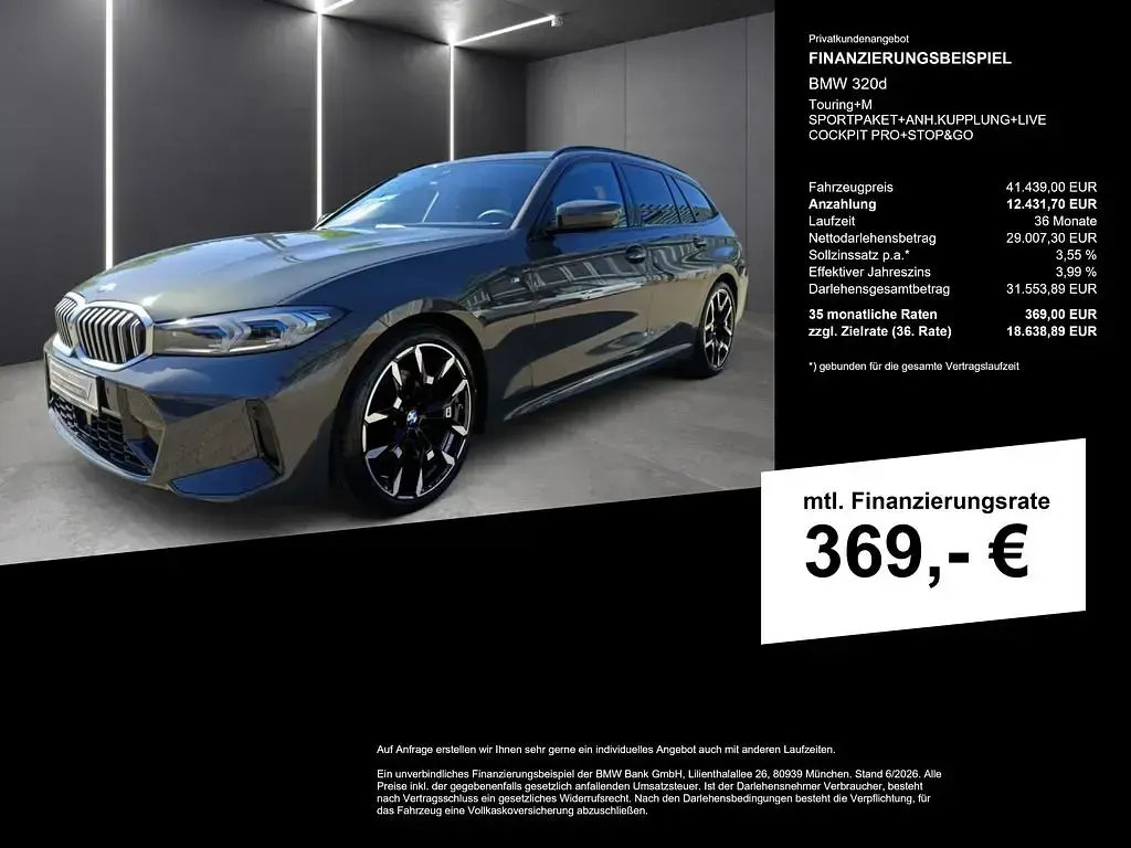 Gebraucht BMW 320 M Sport 190 PS (139 kW) 2025 Dravitgrau metallic Kombi