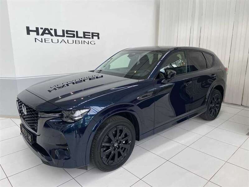Mitternachtsblau metallic Gebraucht 2024 Mazda CX-60 Homura-Line SUV | 44.990 € (Superpreis) - Bild 1/4