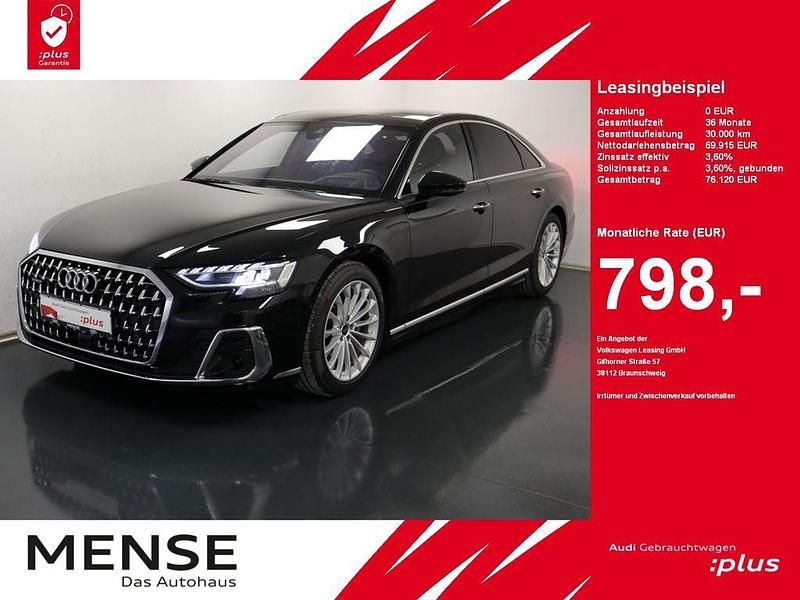 Mythosschwarz Gebraucht 2024 Audi A8 Ambiente Limousine | 69.915 € (Fairer Preis) - Bild 1/4