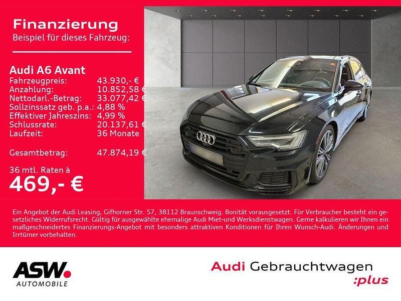 Mythosschwarz metallic Gebraucht 2022 Audi A6 S-Line Kombi | 43.930 € (Fairer Preis) - Bild 1/4