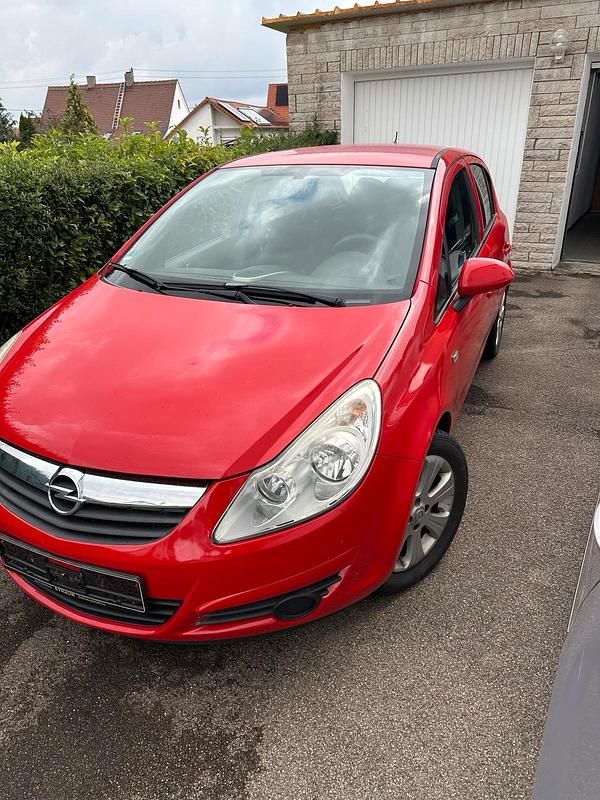 Rot Gebraucht 2008 Opel Corsa Kleinwagen | 990 € (Superpreis) - Bild 1/4